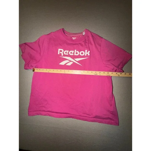 Reebok Graphic T Shirt Hot Pink Logo Athletic Mens Size 2X - Picture 5 of 6